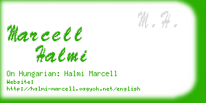 marcell halmi business card